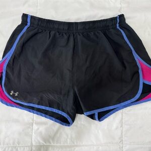 Under Armour Black and Pink Athletic Shorts